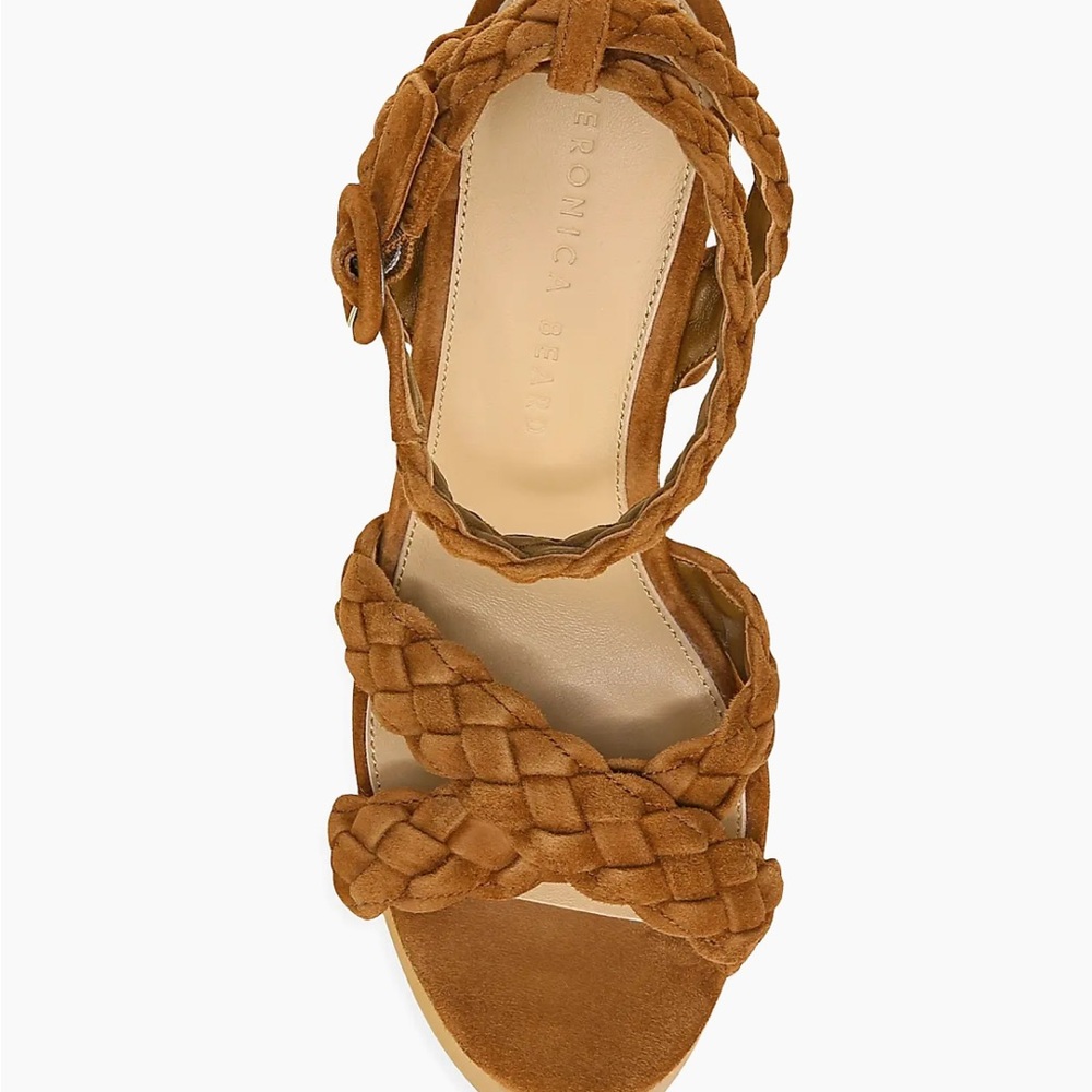 Veronica Beard Brown Braided Heels